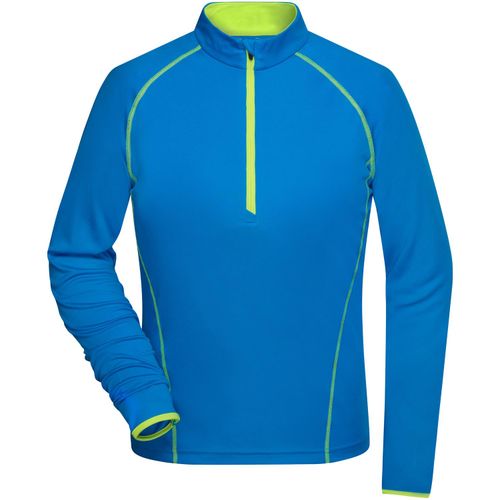 Ladies' Sports Shirt Longsleeve - Langarm Funktionsshirt für Fitness und Sport [Gr. S] (Art.-Nr. CA220385) - Atmungsaktiv und feuchtigkeitsregulieren...
