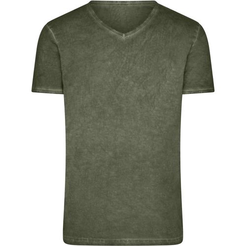 Men's Gipsy T-Shirt - Trendiges T-Shirt mit V-Ausschnitt [Gr. 3XL] (Art.-Nr. CA220729) - Baumwoll Single Jersey mit aufwändige...