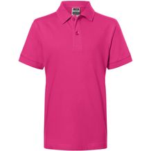 Classic Polo Junior - Hochwertiges Polohemd mit Armbündchen [Gr. XS] (pink) (Art.-Nr. CA220804)