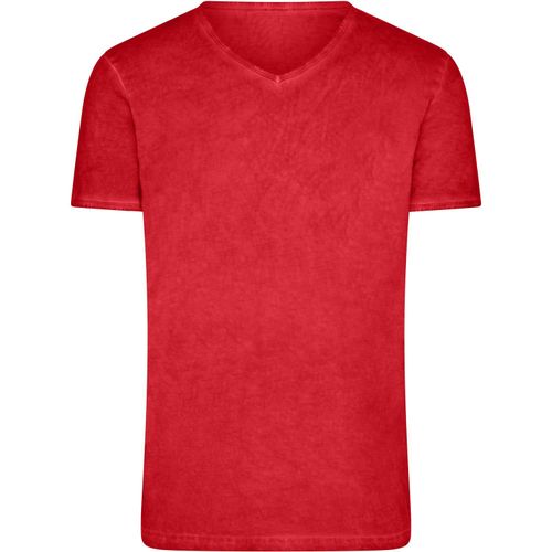 Men's Gipsy T-Shirt - Trendiges T-Shirt mit V-Ausschnitt [Gr. XL] (Art.-Nr. CA221360) - Baumwoll Single Jersey mit aufwändige...