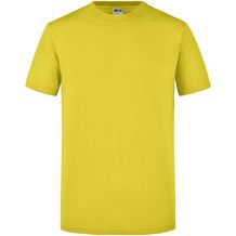 Men's Slim Fit-T - Figurbetontes Rundhals-T-Shirt [Gr. L] (Yellow) (Art.-Nr. CA222556)