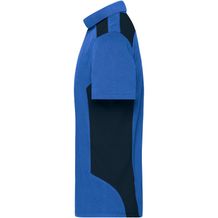 Men's Workwear Polo - STRONG - - Strapazierfähiges und pflegeleichtes Polo mit Kontrasteinsätzen [Gr. 6XL] (blau) (Art.-Nr. CA222619)