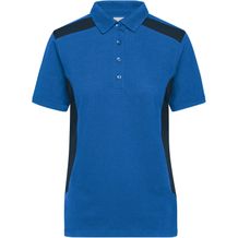 Ladies' Workwear Polo - Strapazierfähiges und pflegeleichtes Polo mit Kontrasteinsätzen [Gr. XS] (royal/navy) (Art.-Nr. CA222719)