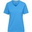 Ladies' BIO Workwear T-Shirt - Strapazierfähiges und pflegeleichtes T-Shirt [Gr. XL] (aqua) (Art.-Nr. CA224162)