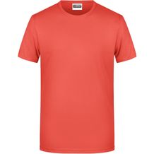 Men's Basic-T - Herren T-Shirt in klassischer Form [Gr. 3XL] (coral) (Art.-Nr. CA225314)