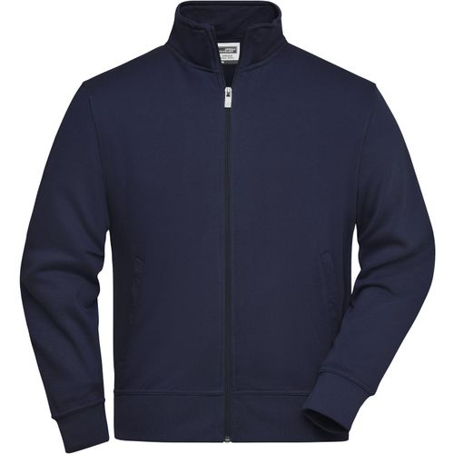 Workwear Sweat Jacket - Sweatjacke mit Stehkragen und Reißverschluss [Gr. 5XL] (Art.-Nr. CA225407) - Strapazierfähige pflegeleichte Baumwoll...