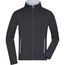 Men's Stretchfleece Jacket - Bi-elastische, körperbetonte Jacke im sportlichen Look [Gr. XL] (black/silver) (Art.-Nr. CA225795)