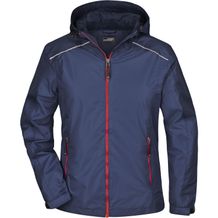 Ladies' Rain Jacket - Sportliche, funktionale Outdoorjacke [Gr. L] (navy/red) (Art.-Nr. CA227168)