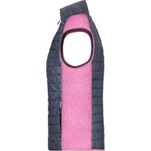 Ladies' Knitted Hybrid Vest - Weste im stylischen Materialmix (pink-melange / anthracite-melange) (Art.-Nr. CA228229)