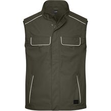 Workwear Softshell Light Vest - Professionelle, leichte Softshellweste im cleanen Look mit hochwertigen Details [Gr. XL] (olive) (Art.-Nr. CA228676)