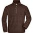 Half-Zip Fleece - Sweatshirt in schwerer Fleece-Qualität [Gr. M] (Brown) (Art.-Nr. CA228681)