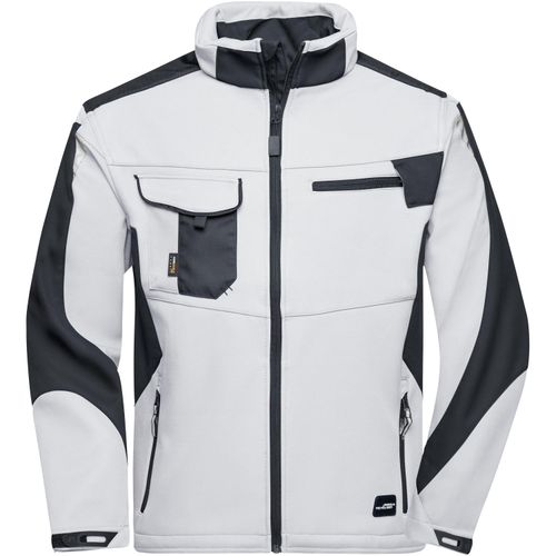 Workwear Softshell Jacket - Professionelle Softshelljacke mit hochwertiger Ausstattung [Gr. 5XL] (Art.-Nr. CA230929) - Robustes, strapazierfähiges Softshellma...