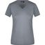 Ladies' Slim Fit V-T - Figurbetontes V-Neck-T-Shirt [Gr. L] (grey-heather) (Art.-Nr. CA231608)