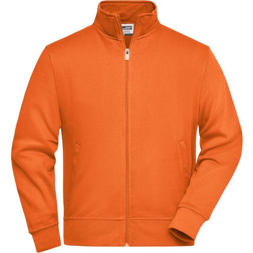 Workwear Sweat Jacket - Sweatjacke mit Stehkragen und Reißverschluss [Gr. XS] (Art.-Nr. CA232337) - Strapazierfähige pflegeleichte Baumwoll...