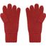Melange Gloves Basic - Elegante Strickhandschuhe aus Melange-Garnen [Gr. L/XL] (dark-red) (Art.-Nr. CA232849)