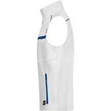 Workwear Vest - Funktionelle Weste im sportlichen Look mit hochwertigen Details (white / royal) (Art.-Nr. CA233247)