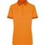 Ladies' Heather Polo - Melange Polo mit modischen Details [Gr. S] (orange-melange/dark-orange) (Art.-Nr. CA233660)