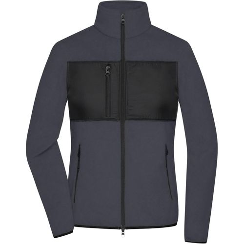 Ladies' Fleece Jacket - Fleecejacke im Materialmix [Gr. S] (Art.-Nr. CA233891) - Klassischer, weicher und pflegeleichter...