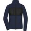 Ladies' Fleece Jacket - Fleecejacke im Materialmix [Gr. XS] (navy/black) (Art.-Nr. CA234326)