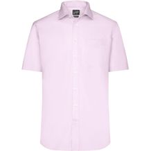 Men's Shirt Shortsleeve Micro-Twill - Klassisches Shirt in pflegeleichter Baumwollqualität [Gr. 4XL] (light-pink) (Art.-Nr. CA235021)