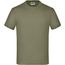 Junior Basic-T - Kinder Komfort-T-Shirt aus hochwertigem Single Jersey [Gr. M] (olive) (Art.-Nr. CA235632)