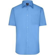 Men's Shirt Shortsleeve Poplin - Klassisches Shirt aus pflegeleichtem Mischgewebe [Gr. 3XL] (aqua) (Art.-Nr. CA235973)