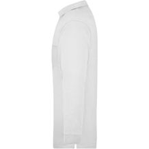 Polo Piqué Long-Sleeved - Langarm-Polohemd mit Brusttasche [Gr. XL] (weiß) (Art.-Nr. CA236486)