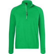 Men's Sports Shirt Half-Zip - Langarm-Shirt mit Reißverschluss für Sport und Freizeit [Gr. 3XL] (fern-green) (Art.-Nr. CA237373)