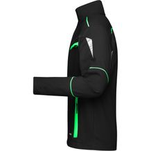 Workwear Jacket - COLOR - - Funktionelle Jacke im sportlichen Look mit hochwertigen Details [Gr. L] (schwarz / grün) (Art.-Nr. CA237843)