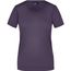 Ladies' Basic-T - Leicht tailliertes T-Shirt aus Single Jersey [Gr. L] (aubergine) (Art.-Nr. CA238597)