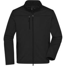 Men's Softshell Jacket - Klassische Softshelljacke im sportlichen Design aus recyceltem Polyester [Gr. 3XL] (black) (Art.-Nr. CA238988)