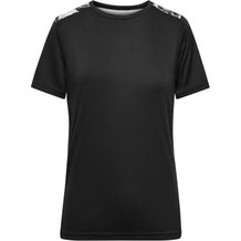 Ladies' Sports Shirt - Funktionsshirt aus recyceltem Polyester für Sport und Freizeit [Gr. M] (black/black-printed) (Art.-Nr. CA239327)