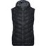Ladies' Down Vest - Ultraleichte sportliche Daunenweste mit Kapuze [Gr. M] (black/grey) (Art.-Nr. CA240782)