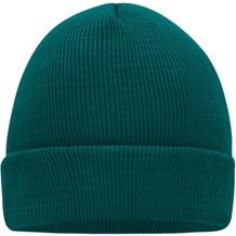 Knitted Cap - Klassische Strickmütze in vielen Farben (dark-green) (Art.-Nr. CA242508)