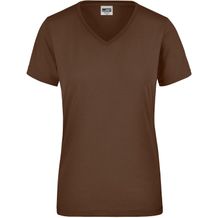 Ladies' Workwear T-Shirt - Strapazierfähiges und pflegeleichtes T-Shirt [Gr. L] (Brown) (Art.-Nr. CA243708)