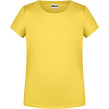 Girls' Basic-T - T-Shirt für Kinder in klassischer Form [Gr. M] (Yellow) (Art.-Nr. CA246531)