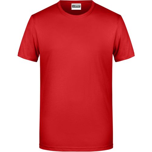 Men's Basic-T - Herren T-Shirt in klassischer Form [Gr. S] (Art.-Nr. CA247513) - 100% gekämmte, ringgesponnene BIO-Baumw...