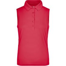 Ladies' Active Polo Sleeveless - Funktionelles Polo für Freizeit und Sport [Gr. S] (pink) (Art.-Nr. CA249083)
