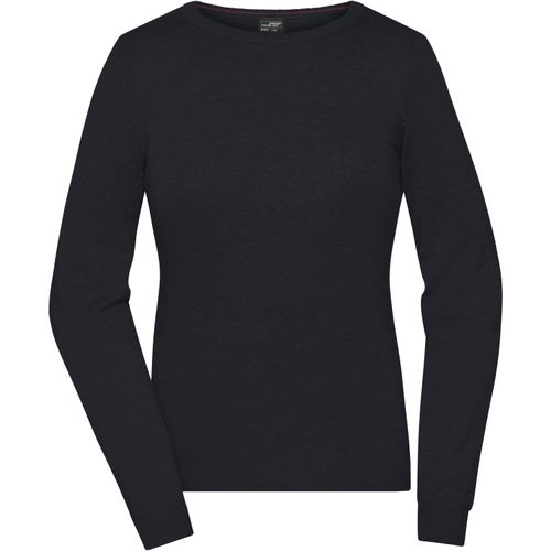 Ladies' Round-Neck Pullover - Klassischer Baumwoll-Pullover [Gr. S] (Art.-Nr. CA249420) - Leichte Strickqualität
Rundhals-Ausschn...