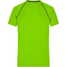 Men's Sports T-Shirt - Funktionsshirt für Fitness und Sport [Gr. L] (bright-green/black) (Art.-Nr. CA249796)