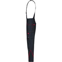 Workwear Pants with Bib - Funktionelle Latzhose im sportlichen Look mit hochwertigen Details (carbon / red) (Art.-Nr. CA249911)