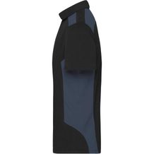 Men's Workwear Polo - Strapazierfähiges und pflegeleichtes Polo mit Kontrasteinsätzen (black / carbon) (Art.-Nr. CA251132)