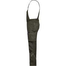 Workwear Pants with Bib - SOLID - - Funktionelle Latzhose im cleanen Look mit hochwertigen Details [Gr. 42] (braun / grün / oliv) (Art.-Nr. CA251976)