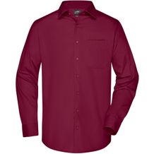 Men's Business Shirt Long-Sleeved - Klassisches Shirt aus strapazierfähigem Mischgewebe [Gr. 3XL] (wine) (Art.-Nr. CA252698)