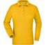 Ladies' Workwear Polo Pocket Longsleeve - Pflegeleichtes und strapazierfähiges Langarm Polo mit Brusttasche [Gr. 4XL] (gold-yellow) (Art.-Nr. CA253531)