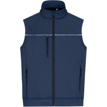 Hybrid Workwear Vest - Robuste Weste mit dezentem Druck im Materialmix [Gr. L] (navy/navy) (Art.-Nr. CA253815)