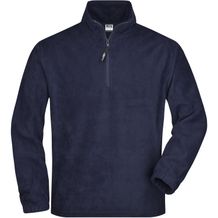 Half-Zip Fleece - Sweatshirt in schwerer Fleece-Qualität [Gr. L] (navy) (Art.-Nr. CA255230)