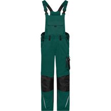 Workwear Pants with Bib - Spezialisierte Latzhose mit funktionellen Details und flexibel einstellbarem, elastischen Bund [Gr. 54] (dark-green/black) (Art.-Nr. CA255552)