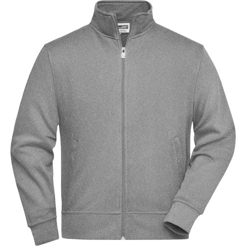 Workwear Sweat Jacket - Sweatjacke mit Stehkragen und Reißverschluss [Gr. 5XL] (Art.-Nr. CA257274) - Strapazierfähige pflegeleichte Baumwoll...