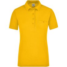 Ladies' Workwear Polo Pocket - Pflegeleichtes und strapazierfähiges Polo mit Brusttasche [Gr. 3XL] (gold-yellow) (Art.-Nr. CA257558)